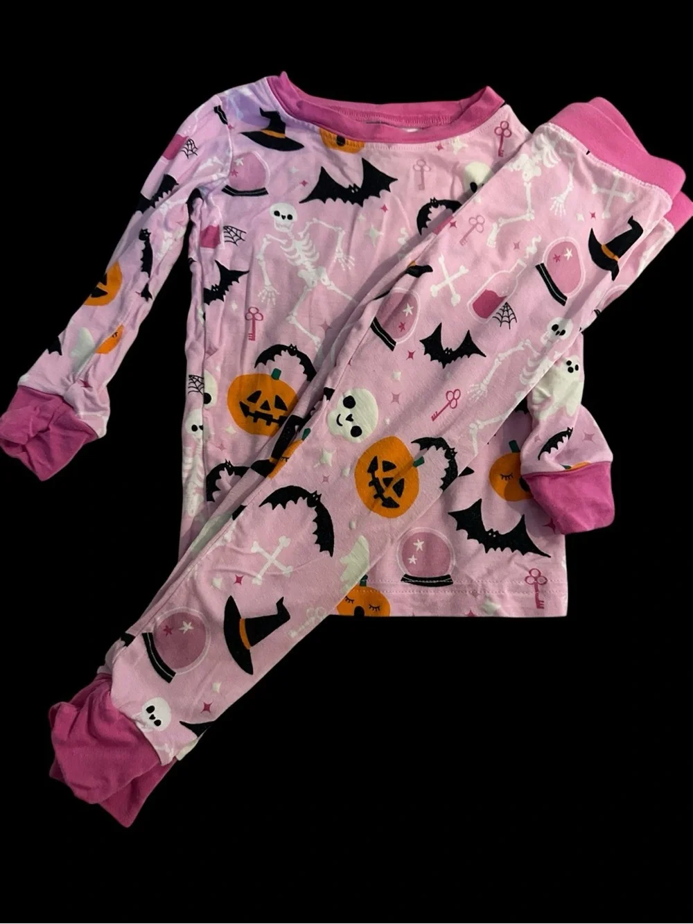 Little Sleepies pink Glowing Gouls pajama set
